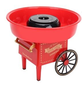 Brookstone Cotton Candy Maker Red Vintage Style New in Box